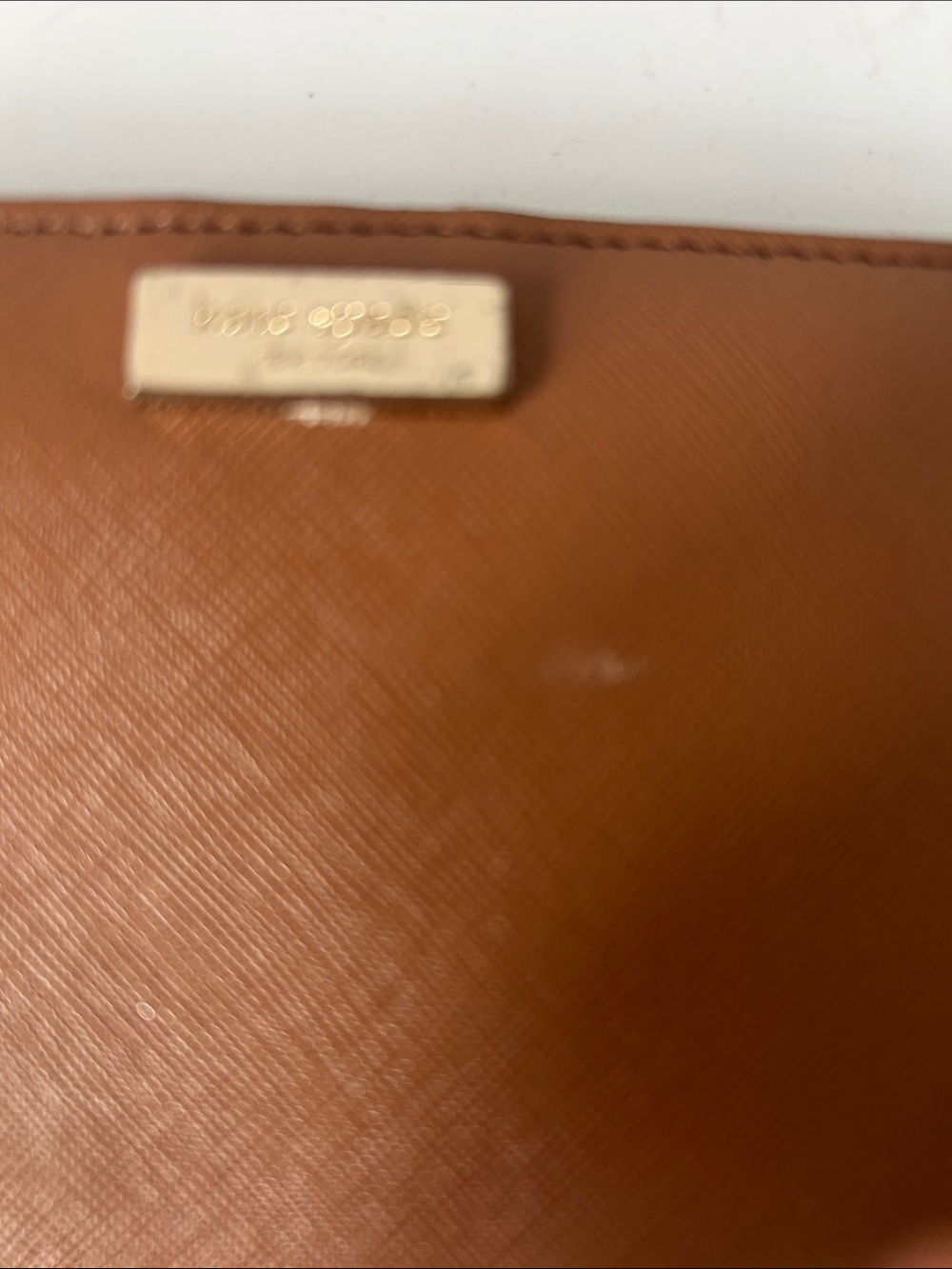 kate spade brown leather men's long wallet - Picture 2 of 6